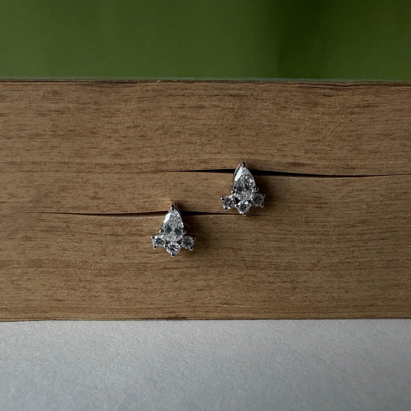 Pear Cluster Studs