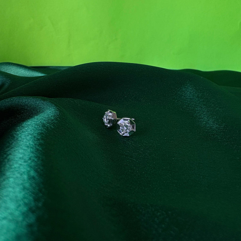 Silver Round Studs