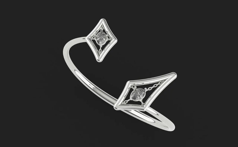 Silver Bracelet with labgrown diamonds